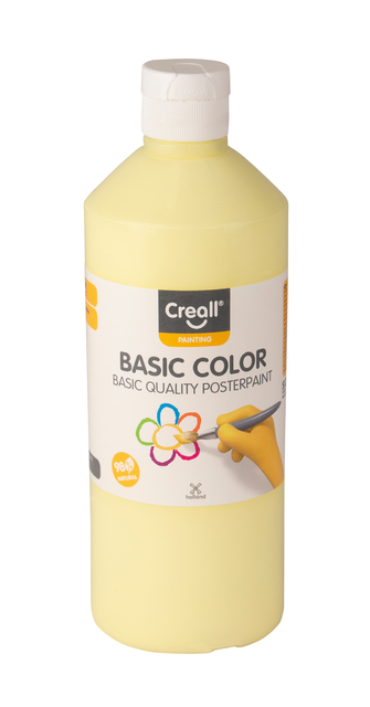 Gouache Creall Basic pastel jaune 500ml