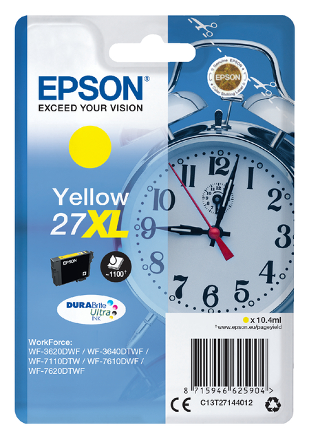 Cartouche d’encre Epson 27XL T2714 jaune