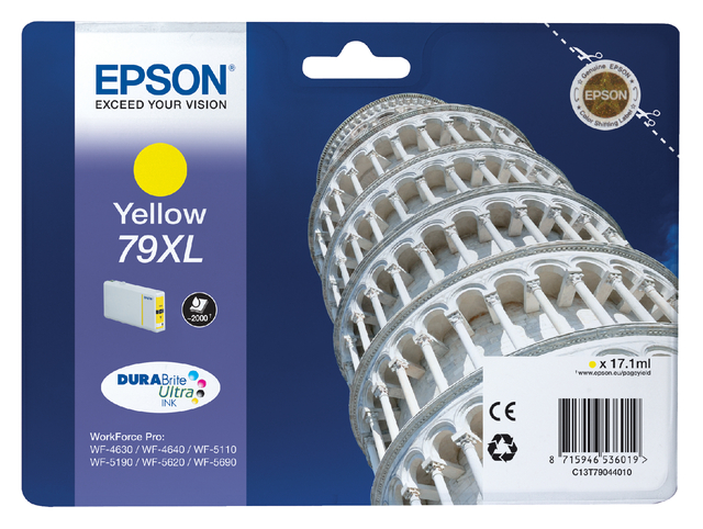 Cartouche d’encre Epson 79XL T7904 jaune
