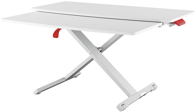 Station de travail Assis-Debout Leitz Ergo Cosy avec plateau coulissant