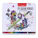 Crayon de couleur Bruynzeel boîte métal 24 pièces