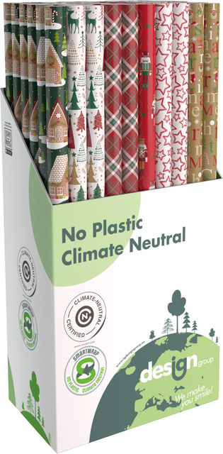 Papier cadeau IG Groupe Noël 200x70cm assorti