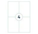 Etiket Qbasic A4 1.000 vel 105x148mm 4000 labels