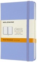 Carnet Moleskine Pocket 90x140mm ligné couverture rigide bleu hortensia