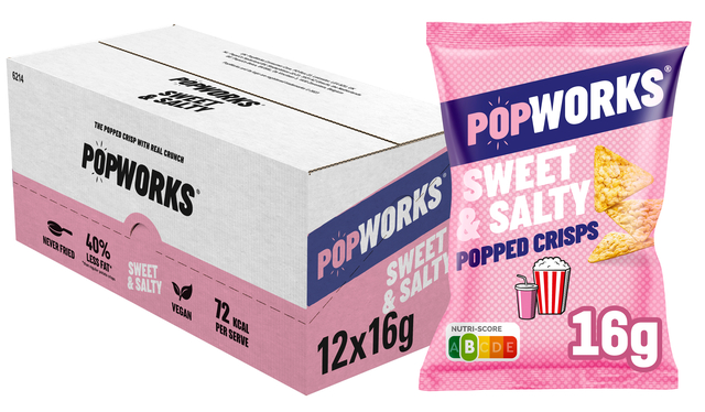 Chips Popworks Sweet Salty 16g