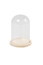 Cloche Creativ Company avec socle en bois 9,5x6cm