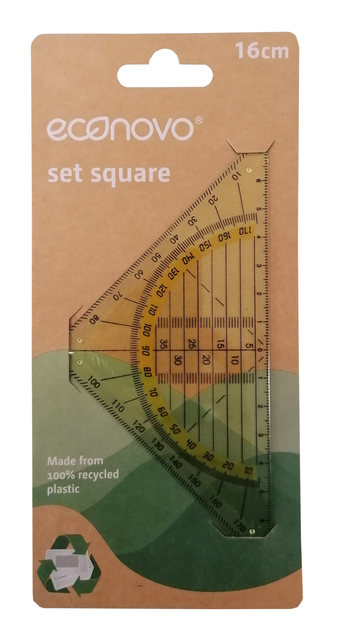 Equerre géométrique Econovo 16cm blister 1 pièce