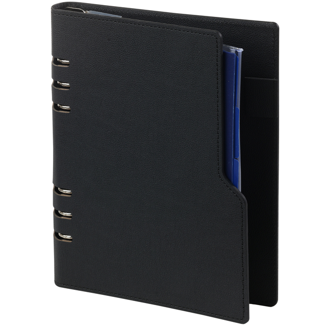 Organiseur Kalpa Clipbook A4 inclusif agenda 2025-2026 7 jours/2 pages nervuré noir