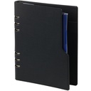 Organiseur Kalpa Clipbook A4 inclusif agenda 2025-2026 7 jours/2 pages nervuré noir
