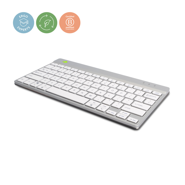 Toetsenbord R-Go Ergonomisch Compact Break QWERTY wit