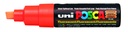 Paintmarker Uni POSCA PC8K breed schuin fluor oranje