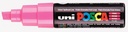 Verfstift Posca PC8K breed schuin roze