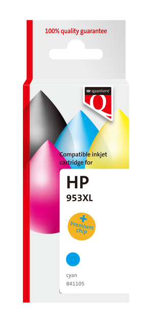 Inktcartridge Quantore alternatief tbv HP F6U16AE 953XL blauw