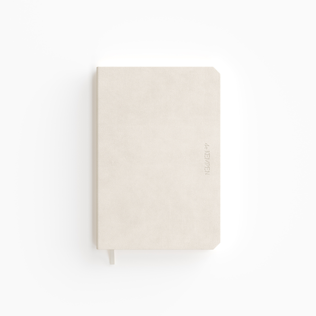Carnet de notes De KEMPEN Cotton Vanilla 110x160mm ligné 160 pages 90g blanc