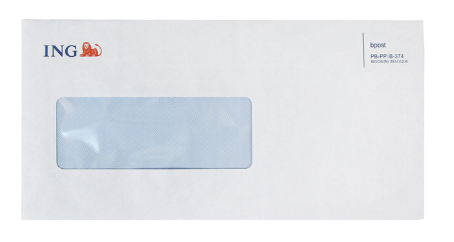 Envelop ING US venster links comfin 500 stuks