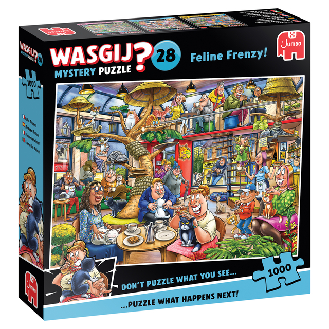 Puzzle Wasgij Mystery 28 - Feline Frenzyl 1000 pièces