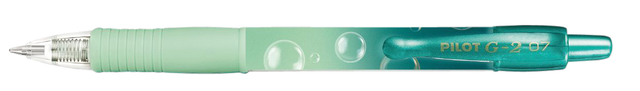 Roller encre gel PILOT G2 Bubble vert Medium écriture bleue