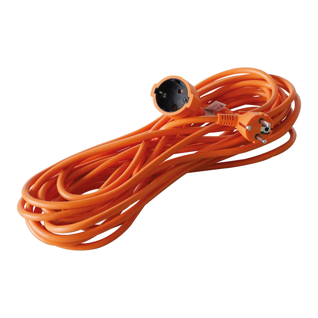 Verlengkabel BRASQ 20m oranje