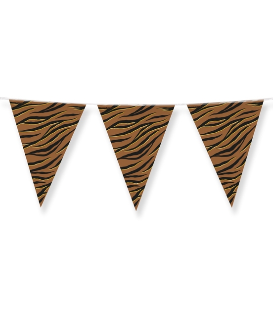 Party Flags foil Tiger Safari