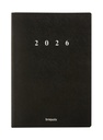 Agenda 2026 Brepols Essential Urban 7 jours/2 pages noir