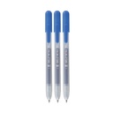 Stylo gel Sakura Gelly Toll Classic 08 rétractable set 3 pièces bleu