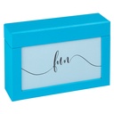 Boîte à photos walther design Fun 10x15cm 100 photos bleu océan