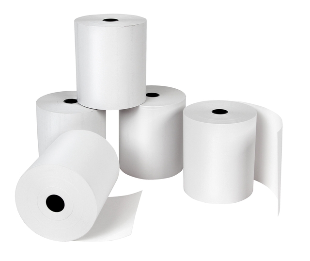 Rouleau calculatrice Qbasic 57mmx20m mandrin Ø12mm thermique