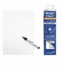 Magic-chart notes Legamaster whiteboard 20x30cm wit 25 vel