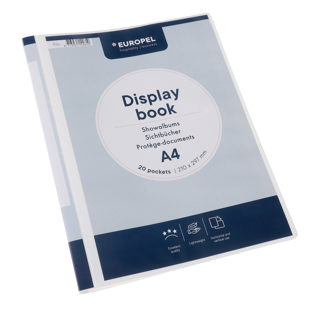 Showmap Europel Frontview A4 20-tassen wit