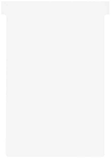 T-kaart Nobo nr.4 112mm wit 100 stuks