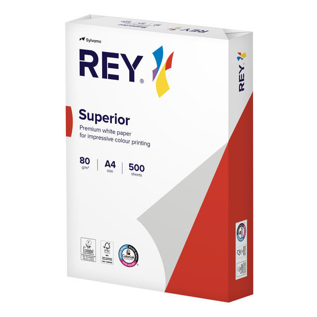 Papier copieur Rey Superior A4 80g blanc 500 feuilles