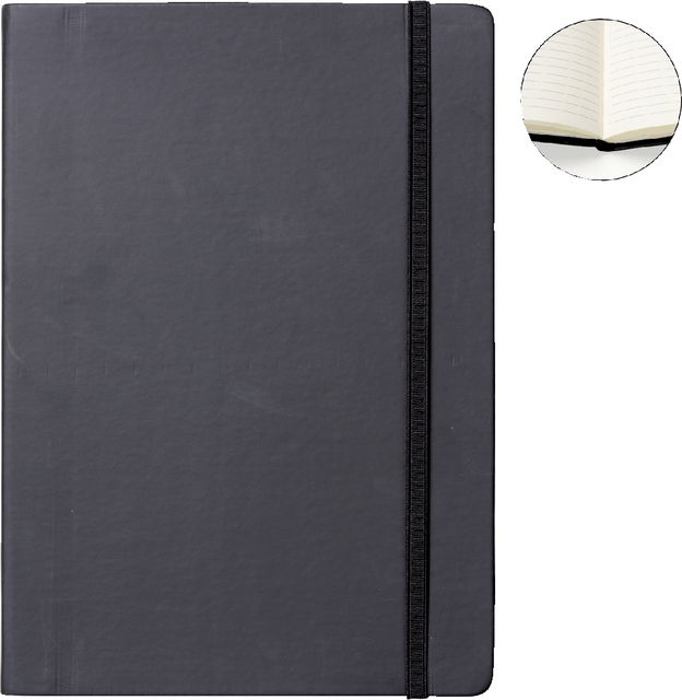 Carnet de note Quantore A4 ligné 192 pages 80g noir
