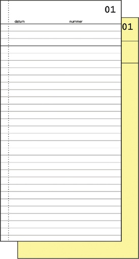 [050220] Commissieboek Expres SI-30020 210x105mm 50x2vel