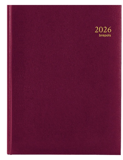 [900144] Agenda 2026 Brepols Timing Lima 7dagen/2pagina's bordeaux