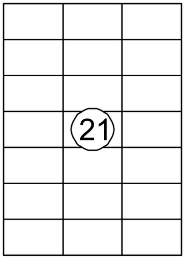 [129952] Etiket Quantore 70x42.3mm 2100 stuks