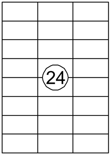 [129985] Etiquette Quantore 70x37mm blanc 360 pièces