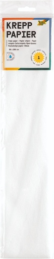 [141850] Crêpepapier Folia 50x250cm 10vel 100 wit
