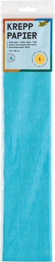[141863] Papier crépon Folia 250x50cm nr 120 bleu clair