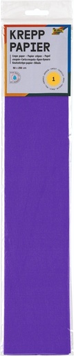 [141861] Papier crépon Folia 250x50cm nr 122 violet foncé