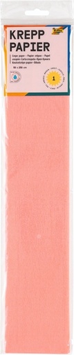 [141879] Papier crépon Folia 250x50cm nr 176 rose saumon