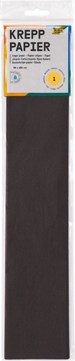 [141851] Crêpepapier Folia 250x50cm nr199 zwart