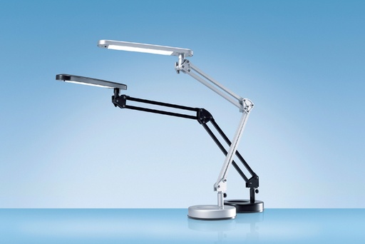 [495291] Bureaulamp Hansa led 4 stars zilvergrijs