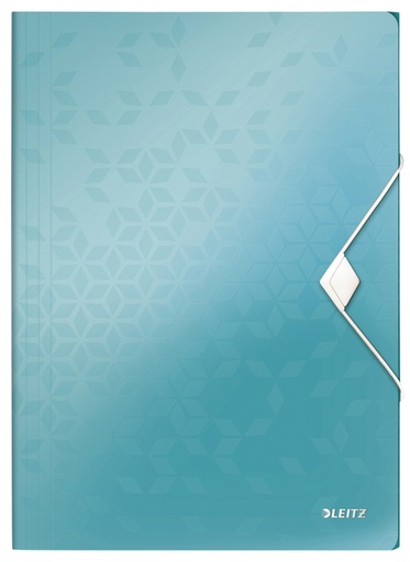 [502898] Chemise à élastique Leitz WOW A4 3 rabats PP menthe