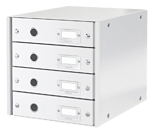 [531111] Ladenkast Leitz WOW Click & Store 4 laden gerecycled karton wit