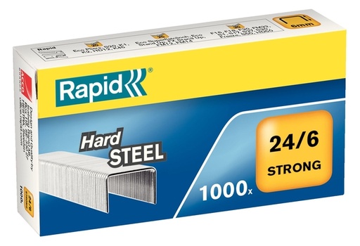 [306066] Agrafes Rapid 24/6 acier strong 1000 pièces