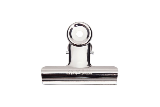 [316648] Papierklem MAUL Bulldog 70mm capaciteit 40mm zilver 5 stuks