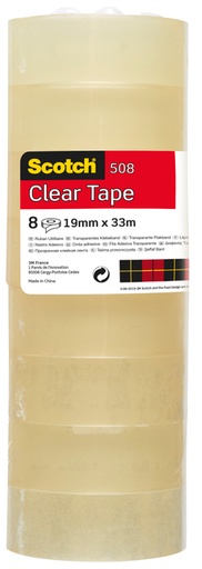 [800426] Plakband Scotch 508 19mmx33m transparant