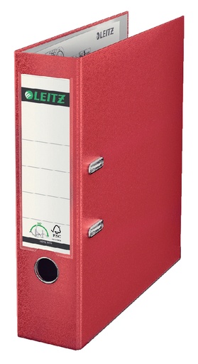 [502162] Classeur à levier Leitz 1010 180° A4 80mm PP rouge