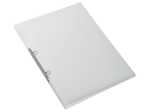 [256001] Classeur à 2 anneaux Exacompta Crystal A4 15mm PP blanc