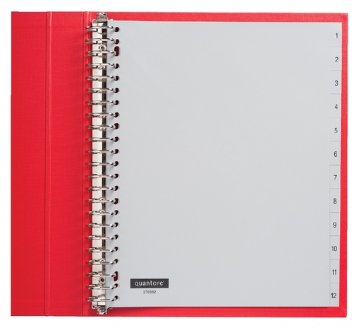 [270382] Intercalaires Quantore 23 perforations numéro 1-12 extra large PP